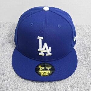 New Era 59FIFTY Los Angeles Dodgers Official On Field Size 7 1/4 Fitted Hat Cap